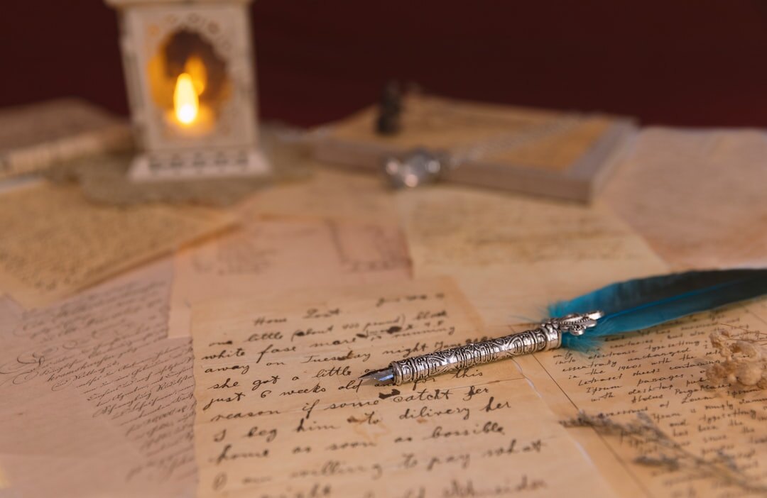 author writing mystery novel