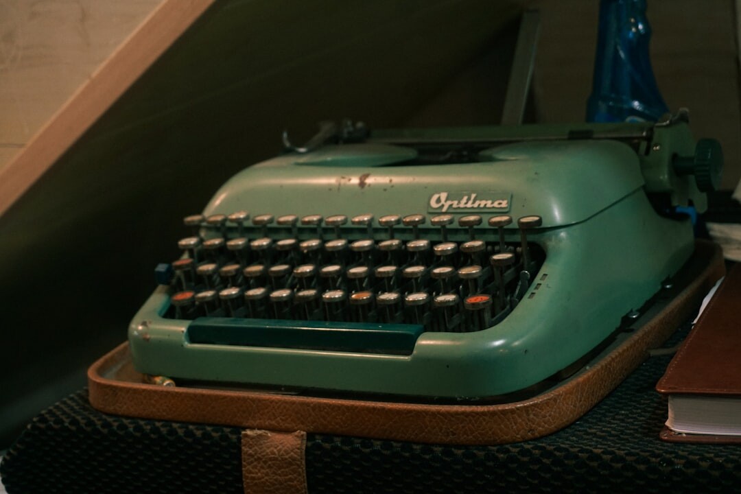typewriter on desk